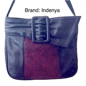 VERY RARE Indenya Deer
Leather Ribbon Bag